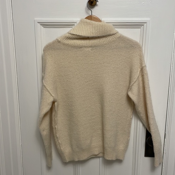 Cream Caslon cowl neck turtleneck sweater - Picture 2 of 3